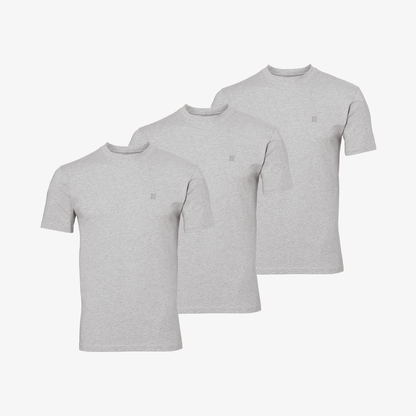 Bamboo T-Shirt (Regular Fit) 3-Pack for men, grey