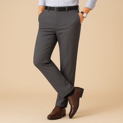 Stretchy Fit Pleated Suit Pants for men, view 2