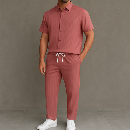 Men's Button Front Shirt & Drawstring Pocket for men, view 1
