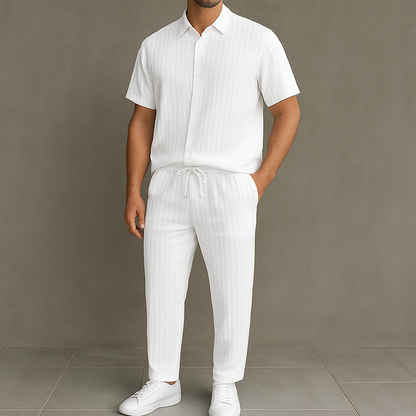 Men's Button Front Shirt & Drawstring Pocket for men, view 2