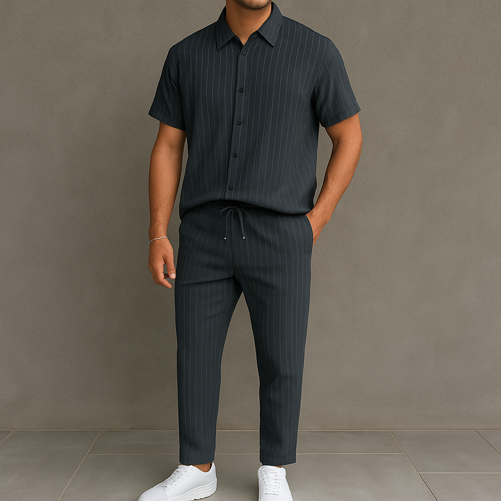 Men's Button Front Shirt & Drawstring Pocket for men, view 4