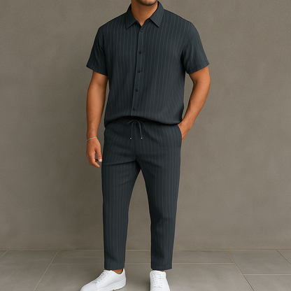 Men's Button Front Shirt & Drawstring Pocket for men, view 4