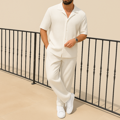 Men's Summer Casual 2-Piece Shirt & Shorts Set for men, view 4