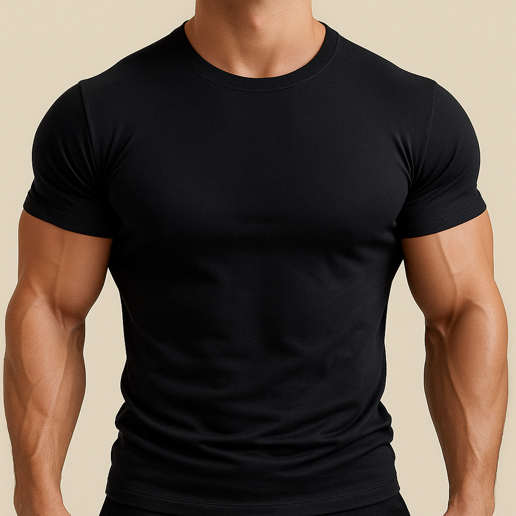 Men's Slim Fit Cotton T-Shirt for men, view 2