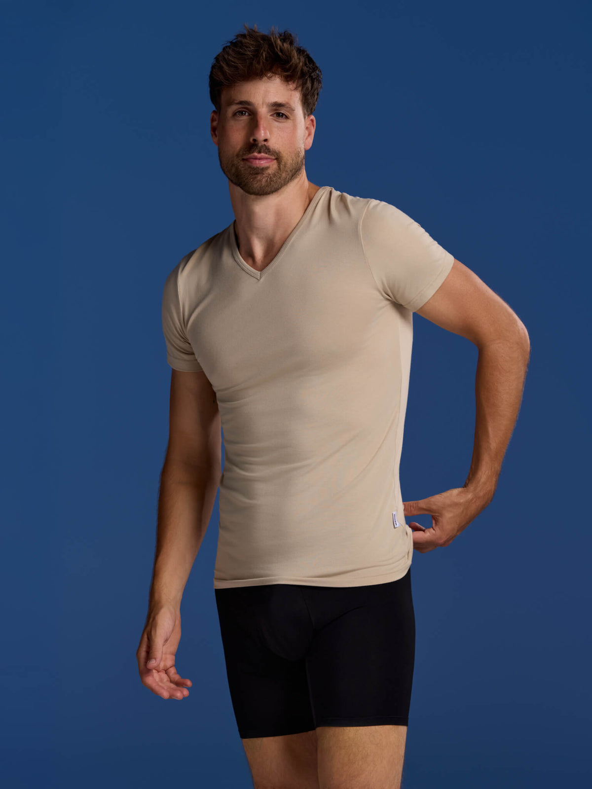 Bamboo Undershirts V-neck 4-Pack for men, view 8