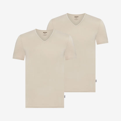 Bamboo Undershirts V-neck 2-Pack for men, view 3
