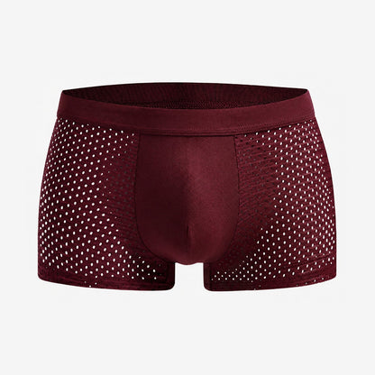 Bamboo Boxer Shorts Original 1-Pack for men, grey, back view
