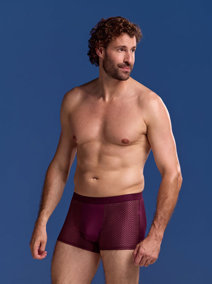 Bamboo Boxer Shorts Original 6-Pack for men, burgundy