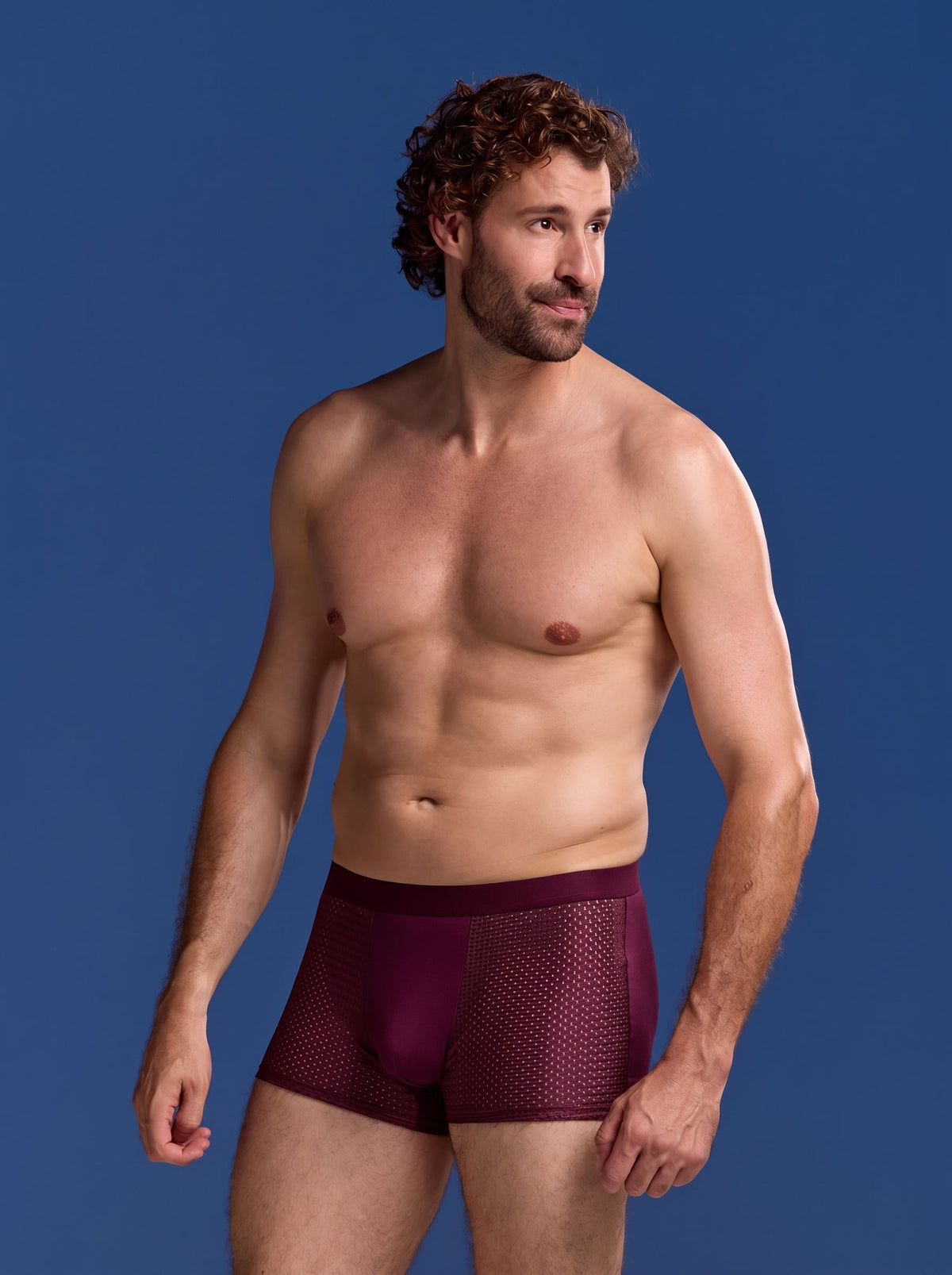 Bamboo Boxer Shorts Original 9-Pack for men, burgundy