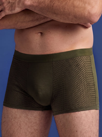 Bamboo Boxer Shorts Original 1-Pack for men, olive-green