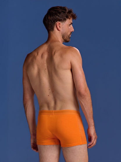 Bamboo Boxer Shorts Original Bold 6-pack for men, orange