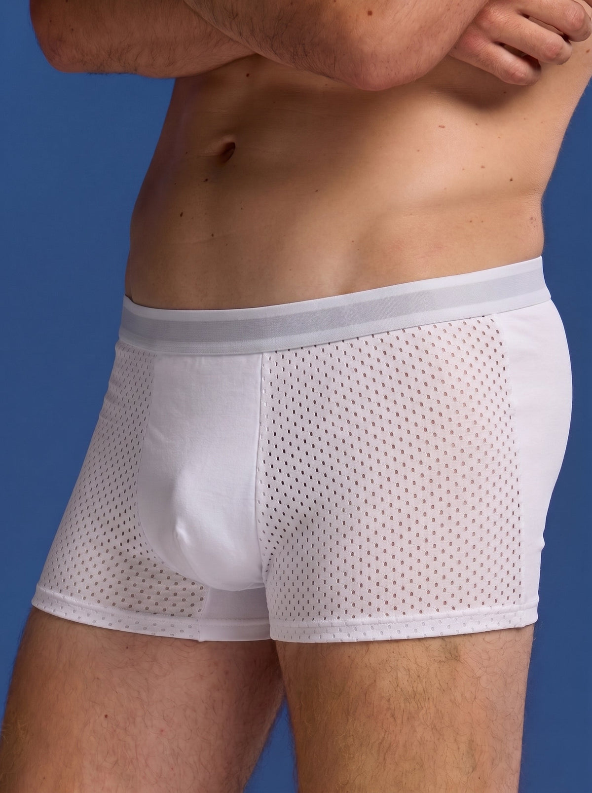 Bamboo Boxer Shorts Original 9-Pack for men, white, side view