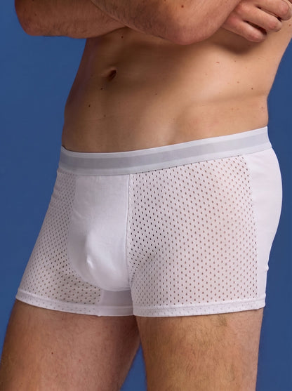 Bamboo Boxer Shorts Original 6-Pack for men, white, side view