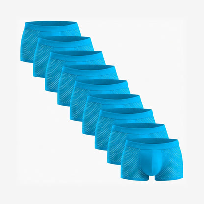 Bamboo Boxer Shorts Original 9-Pack for men, blue
