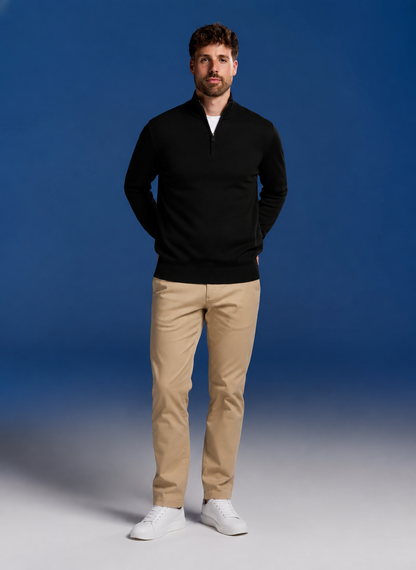 Bamboo Quarter-Zip Pullovers 1-Pack for men, view 3