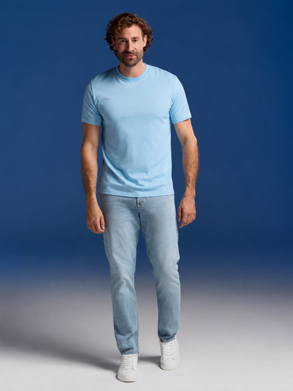 Bamboo T-Shirt (Regular Fit) 3-Pack for men, light-blue