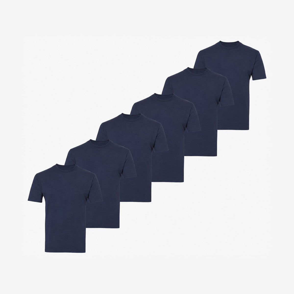 Bamboo T-Shirt (Regular Fit) 6-Pack for men, navy-blue