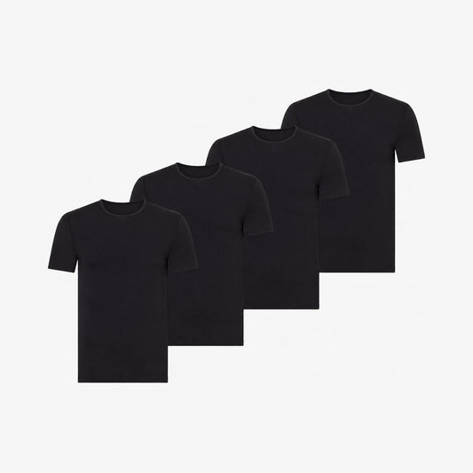 Bamboo Undershirts Round-neck 4-Pack for men, view 1