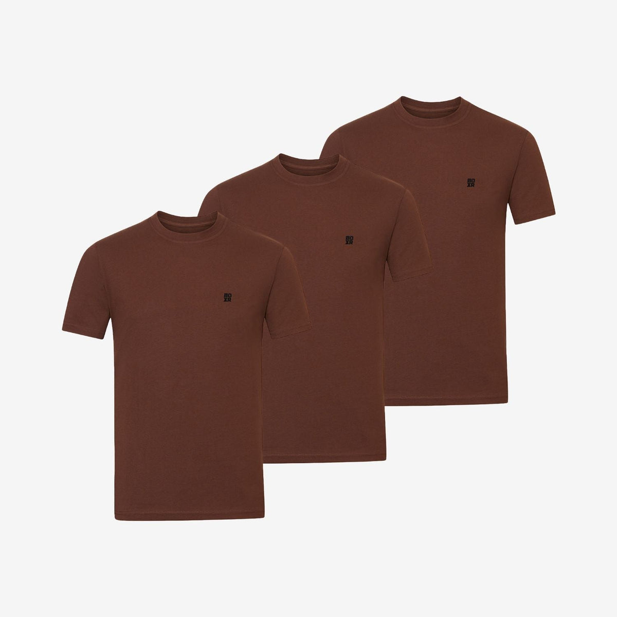 Bamboo T-Shirt (Regular Fit) 3-Pack for men, brown